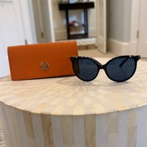 Tory Burch Designer Onyx Frames with Cognac Case